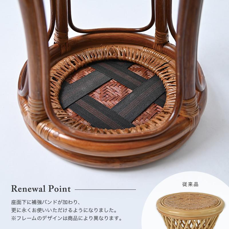 ラタンスツール スパなど業務用品質 アジアン 和風 昭和レトロ家具
