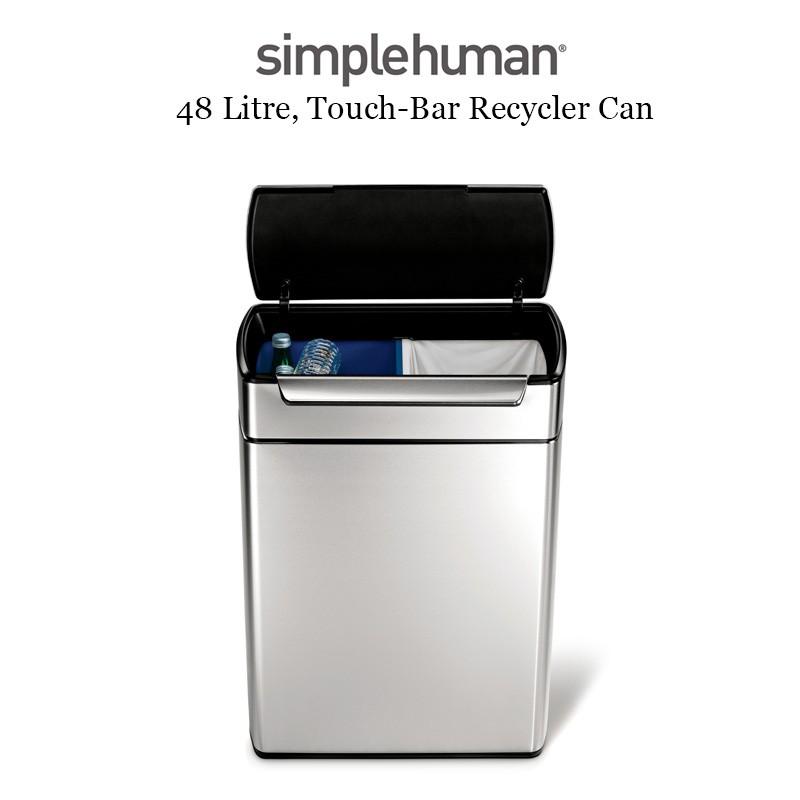 Simplehuman 分別タッチバーカン 48l シルバー 1年保証 ゴミ箱 ダストボックス 正規品 正規販売店 おしゃれ 1年保証 Dp3iauvqf3 ゴミ箱 ダストボックス Gopalenque Com