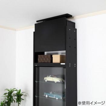 コレクションラック レギュラー専用上置き ロータイプ 奥行19cm用 CR-T5519US W・ホワイトの画像