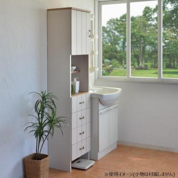 日本製組立家具 カントリー調ランドリーラック 洗面所収納 CO-CR-1845TH_3