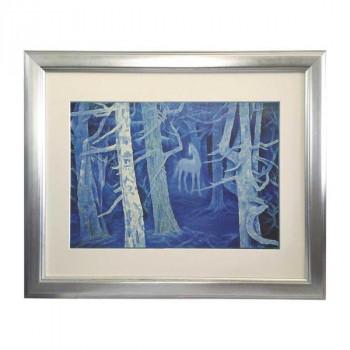 プリハード 複製画 東山魁夷 白馬の森 6号特寸 特別額 : インテリア