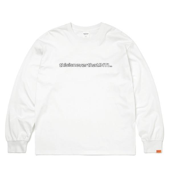 即発送可能 Thisisneverthat ディスイズネバーザット Tn21sls001 Sp Intl L Ls長袖tシャツ ホワイト L 数量限定 Lespakigali Com