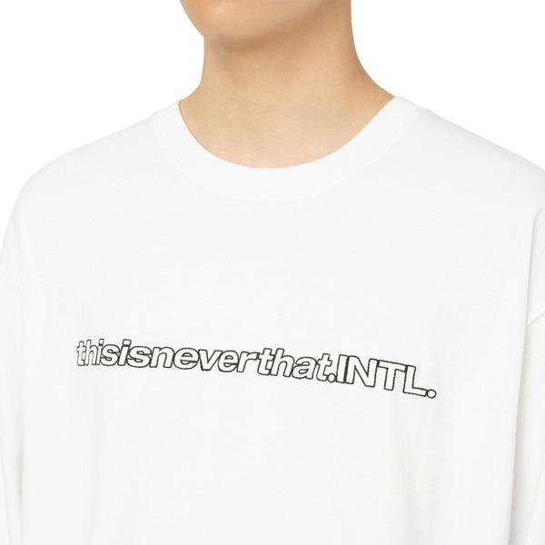 即発送可能 Thisisneverthat ディスイズネバーザット Tn21sls001 Sp Intl L Ls長袖tシャツ ホワイト L 数量限定 Lespakigali Com