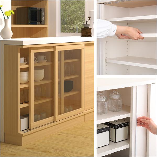 【まとめ売り】 【引戸シリーズ】セミオーダーカウンター下収納ぴったりくん キャビネット 幅80cm×奥行30cm 【H3320381868】(21572円)