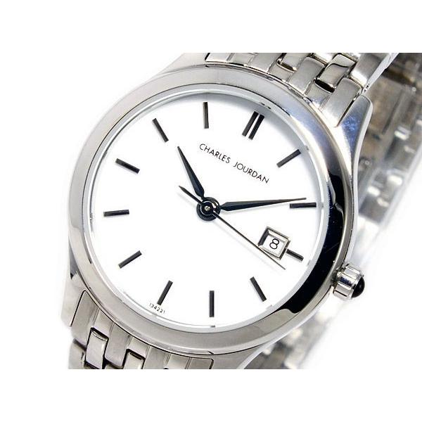 シャルル ジョルダン CHARLES JOURDAN クオーツ レディース 腕時計 134.22.1 ホワイト