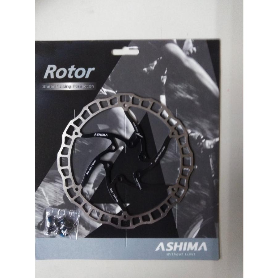 ASHIMA(アシマ) エアーローター ディスクローター ブラック 160mm