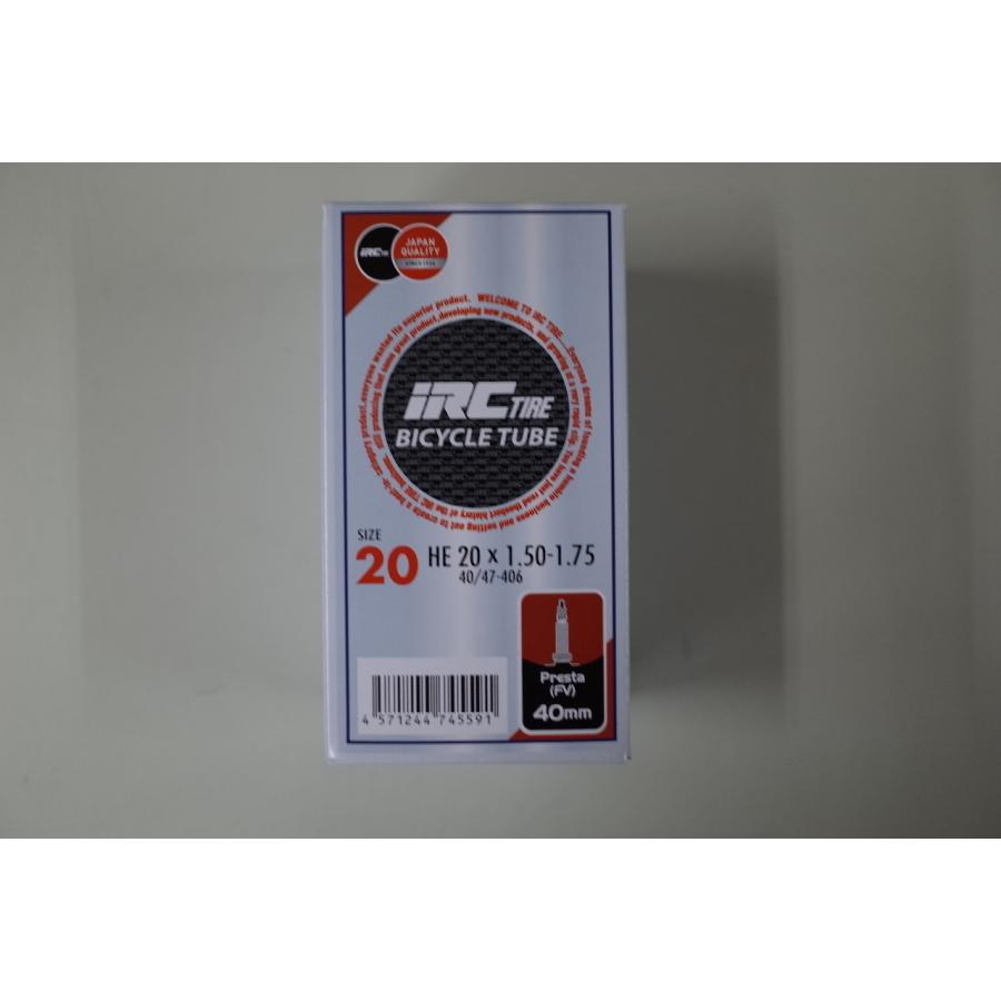 IRC IRC HE 20x1.50-1.75(40/47-406) 仏式バルブチューブ バルブ長