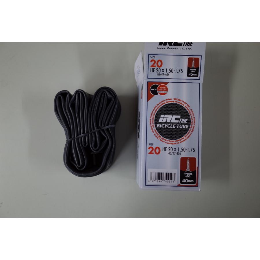 IRC IRC HE 20x1.50-1.75(40/47-406) 仏式バルブチューブ バルブ長