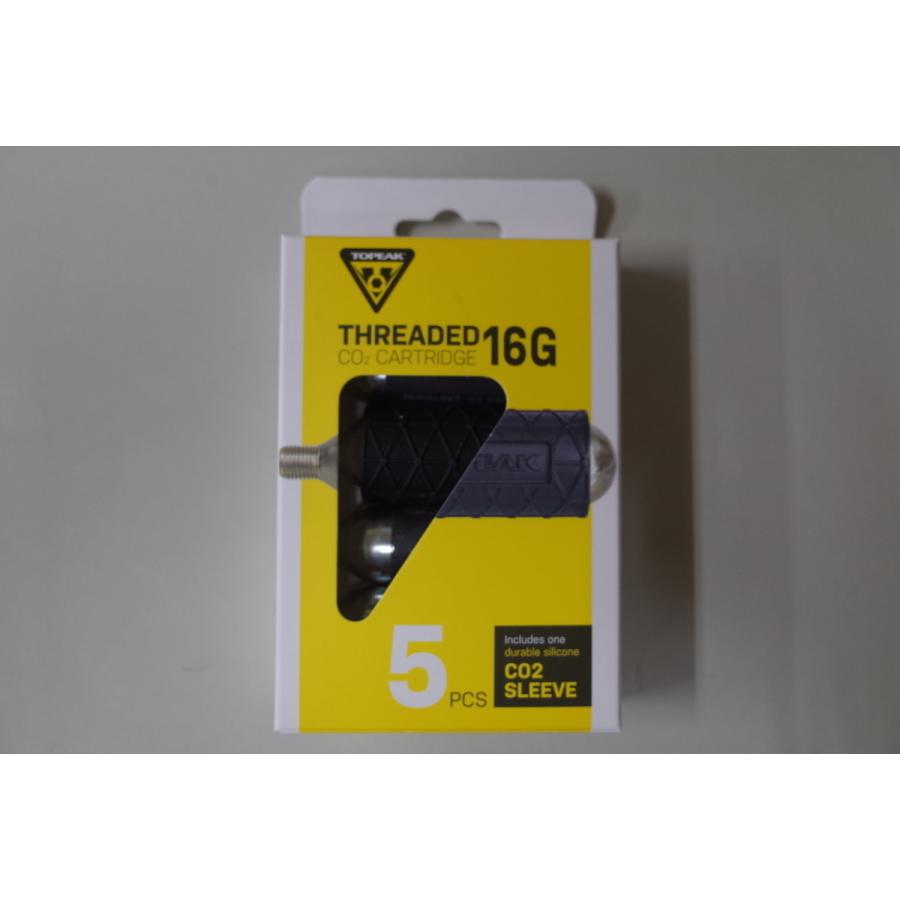 TOPEAK（トピーク） 16gネジ付 CO2カートリッジ 5本セット : ユメリン