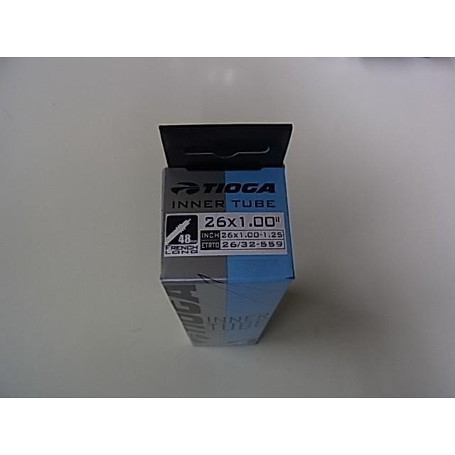 熱い販売 TIOGA 26x1.00 1.25 仏式チューブ バルブ長48mm TIT12810 タイオガ MTB用 仏式バルブ インナーチューブ バルブ長:48mm 26x1.00-1.25(TIT12810)