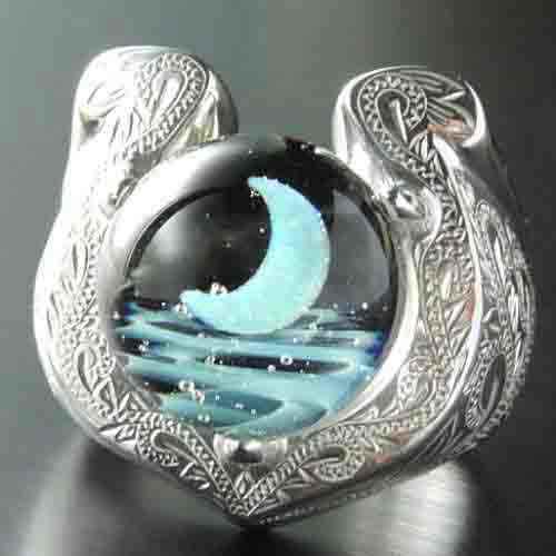 samulo サムロ リング 指輪 ウランガラス 一点物 samulo サムロ リング 指輪 ウランガラス 一点物 harunasugie