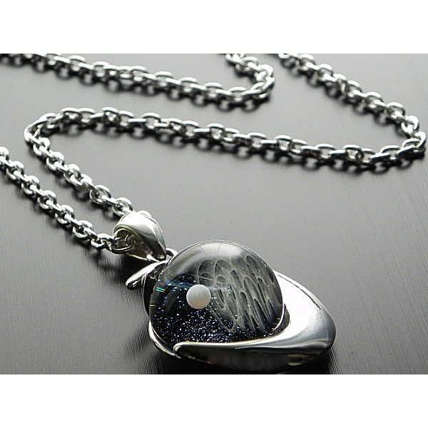 宇宙ガラス　ネックレス　＋α 楽天市場】手作り ガラス ネックレス 宇宙ガラス 夜空 バラ 花