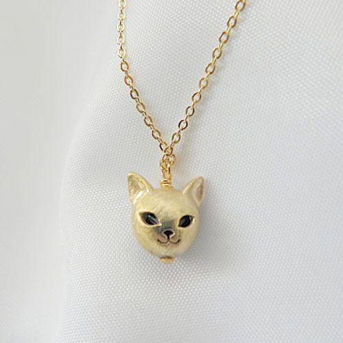 ☆ねこちゃん専用 カレンホイプティング猫&パールネックレス