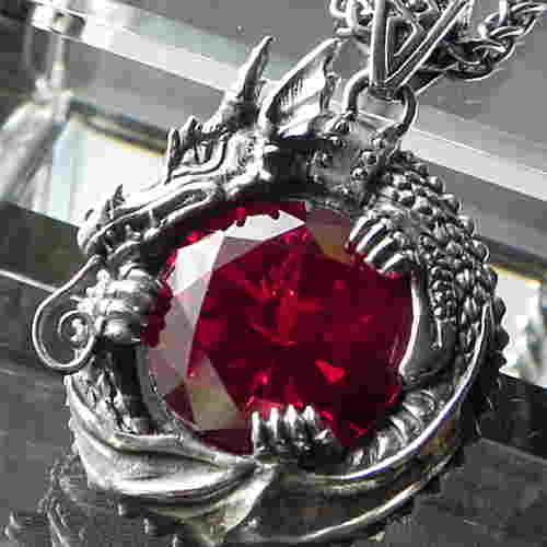 魔術師マーリンのお守りペンダント 龍ペンダント メンズペンダント