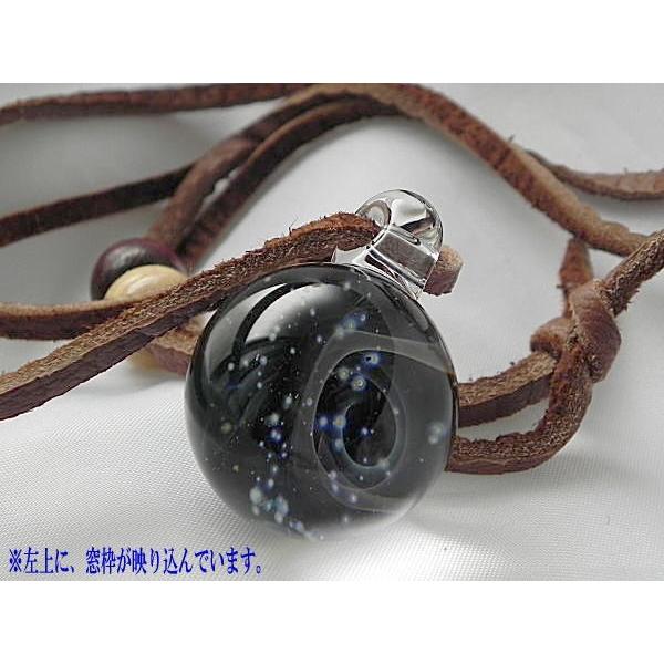 1点物、ガラスネックレス 銀河 メンズネックレス ガラスペンダント