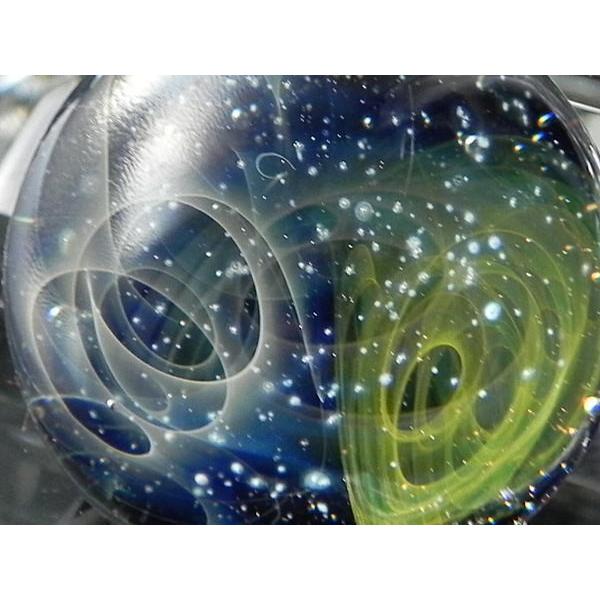 1点物、ガラスネックレス 銀河 メンズネックレス ガラス