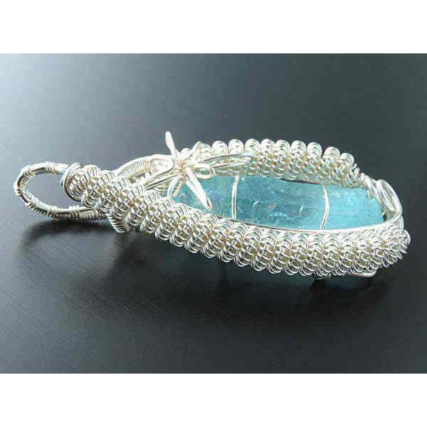 1点限定、アクアオーラ ワイヤーネックレス レディースペンダント