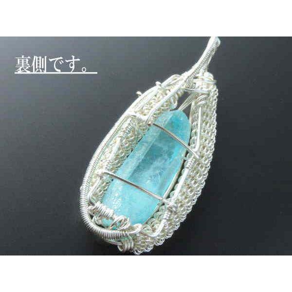 1点限定、アクアオーラ ワイヤーネックレス レディースペンダント