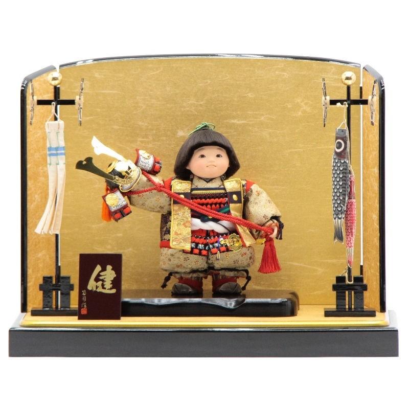 五月人形 子供大将平飾り 健  195it1071  公司