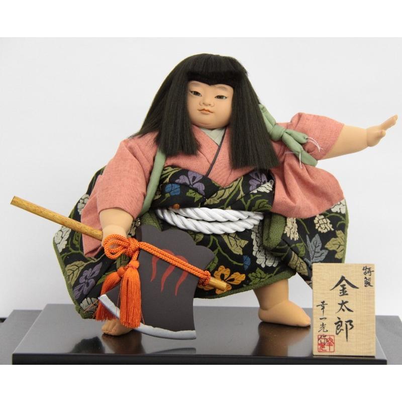 五月人形 ケース入り金太郎人形 特製10号 鉞 まさかり 黒塗りケース 22a Ya 3109 幸一光 季節玩具 特製10号 22a Ya 3109 22a Ya 3109 人形のゆめさき