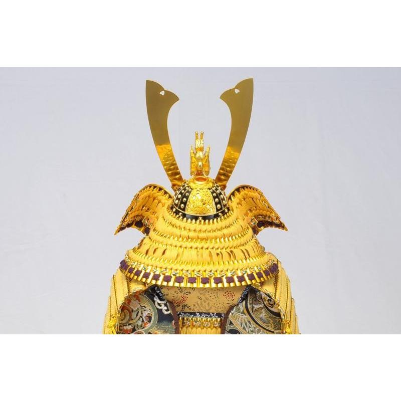 五月人形 鎧平飾り 鈴甲子雄山作 12号甲子之吉祥緋縅大鎧飾り 5-53-301