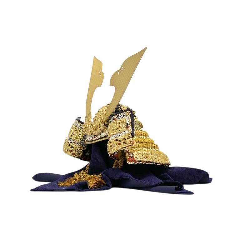 五月人形　兜平飾り　京都 平安武久作 本金箔押白檀塗 総裏オリジナル赤糸兜飾り 5-60-038 　伝統の工芸品_6