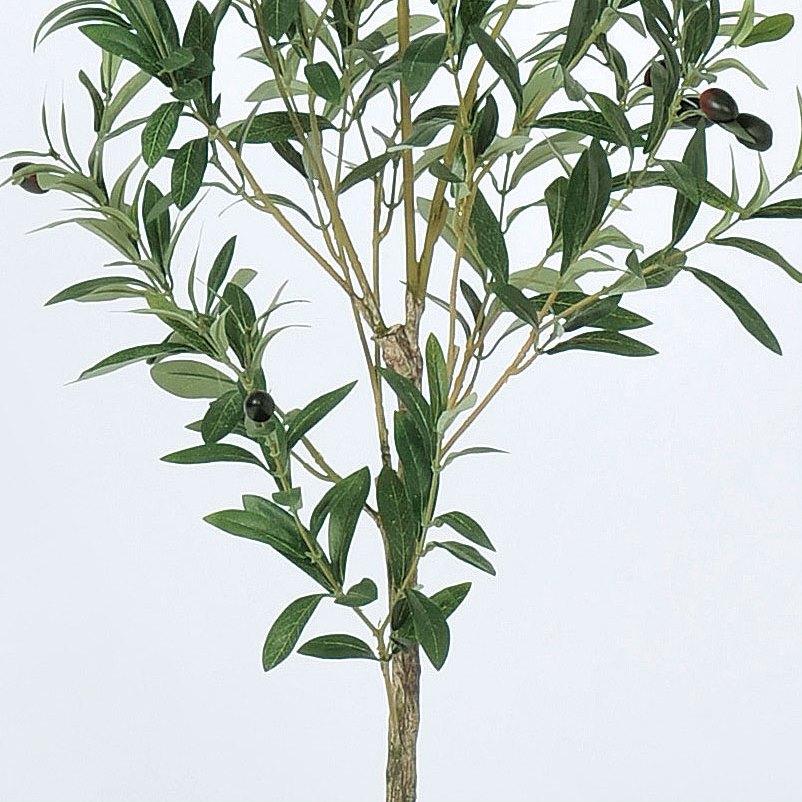 人工観葉植物 オリーブ （ポット付き） ナチュラル 高さ115cm （P280-a50945) （代引き不可）の画像
