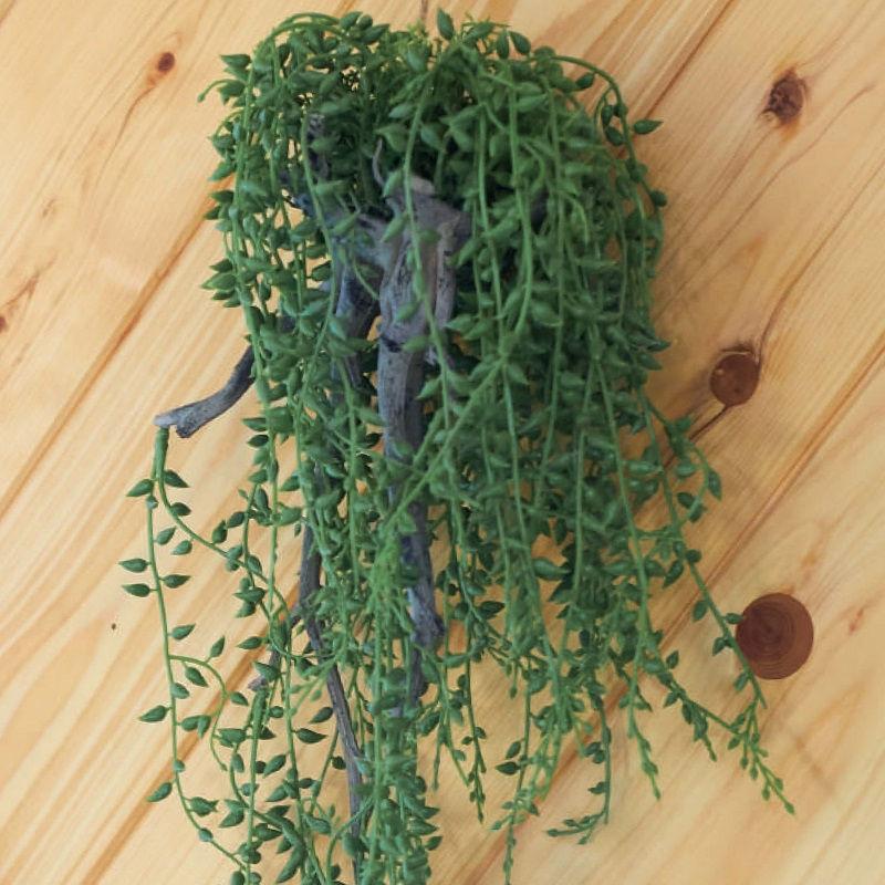 人工観葉植物 グリーンネックレス 着生 52 （12個入り） 991270 （代引き不可） p107_3