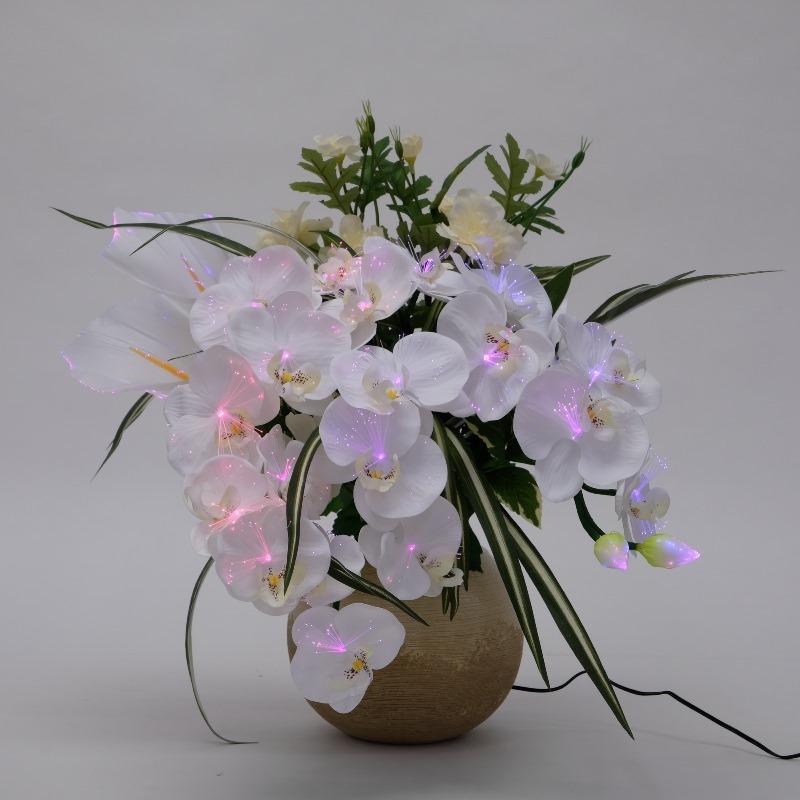 盆提灯 八女提灯 花タイプ ルミナス アレンジ胡蝶蘭 DX 光触媒 （P49)(8865-90211)_7