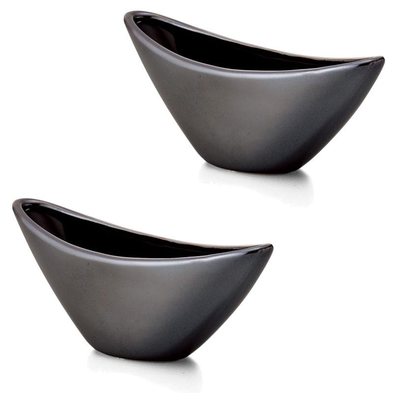 花瓶 フラワーベース Japanesque ジャパネスク pearl black 2個入り