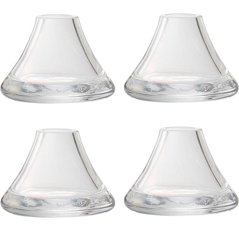 花瓶 フラワーベース Fuji glass フジ グラス clear 4個入り 777-819