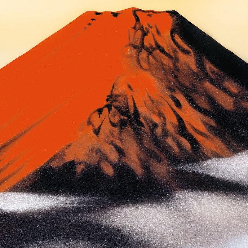 額絵 日本画 富士山水画 赤富士 F4 鈴村秀山 [G4-BF040-F4]【代引き