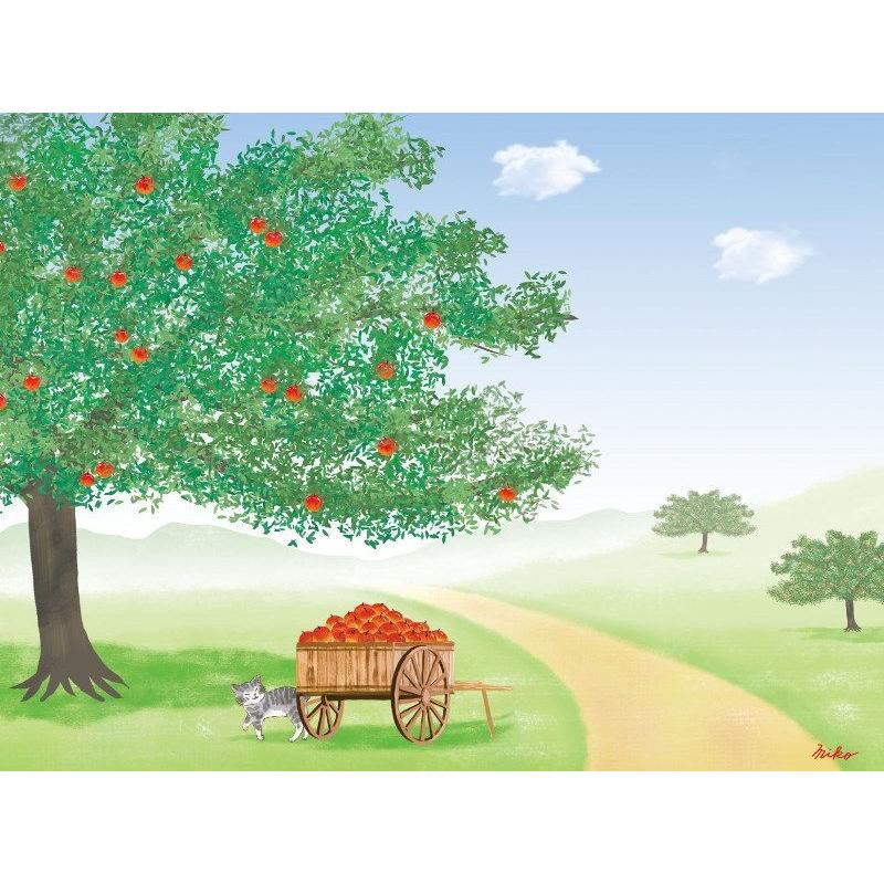 額絵 大きな木の風景 りんごの木 F4 鈴木みこと [G4-CM001-F4]【代引き