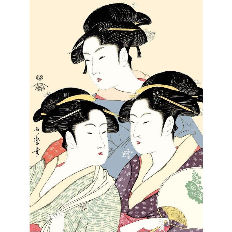 額絵 浮世絵 美人画 寛政の三美人 F4 喜多川歌麿 [G4-BU035-F4