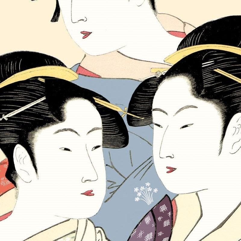 額絵 浮世絵 美人画 寛政の三美人 F4 喜多川歌麿 [G4-BU035-F4