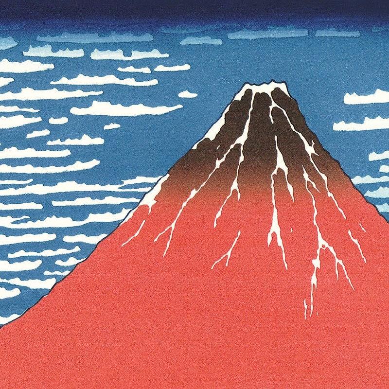 額絵 浮世絵 富嶽三十六景 凱風快晴 F4 葛飾北斎 [G4-BU050-F4