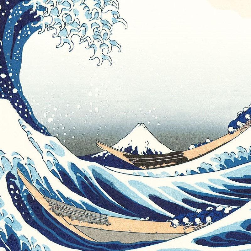 額絵 浮世絵 富嶽三十六景 神奈川沖浪裏 F4 葛飾北斎 [G4-BU051-F4