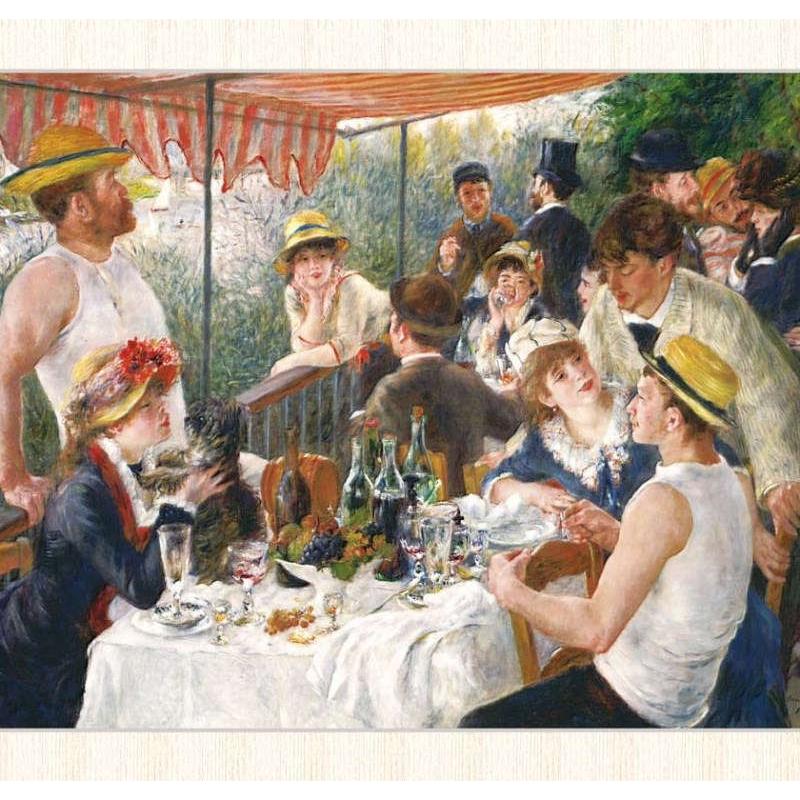 世界の名画 ピエール＝オーギュスト・ルノワール 舟遊びをする人々の 
