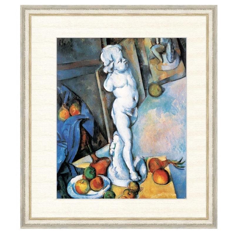 世界の名画 ポール・セザンヌ キューピッドの石膏像のある静物 F8 [g4 
