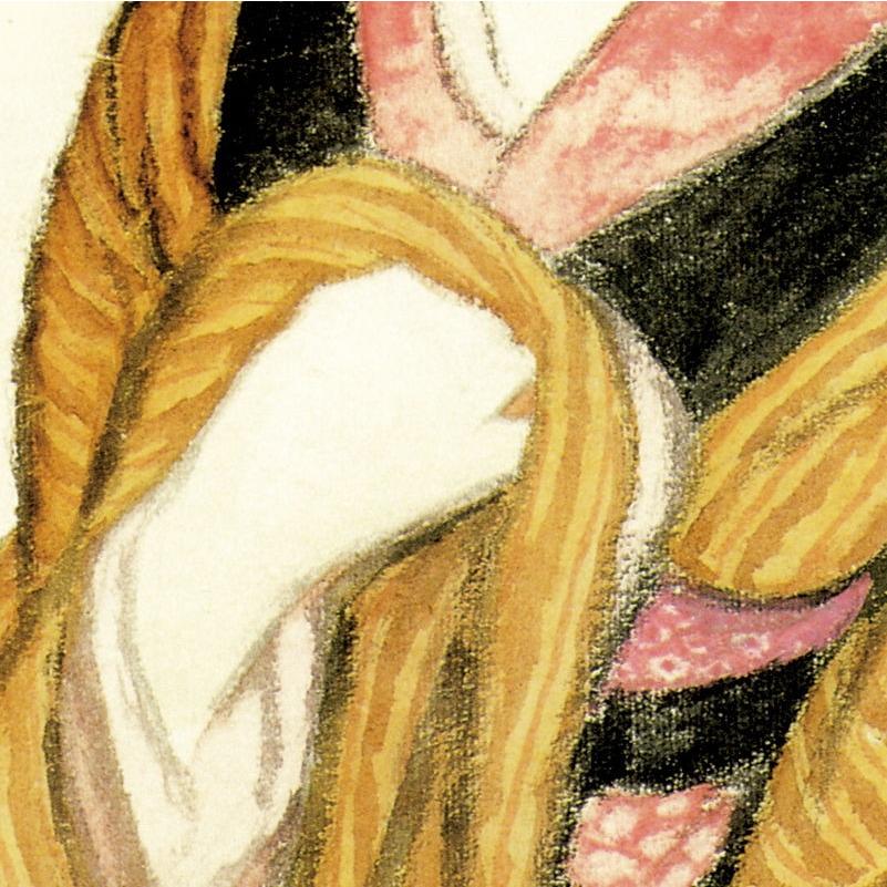 色紙絵 複写複製画色紙 竹久夢二 木場の娘 k10-033（代引き不可