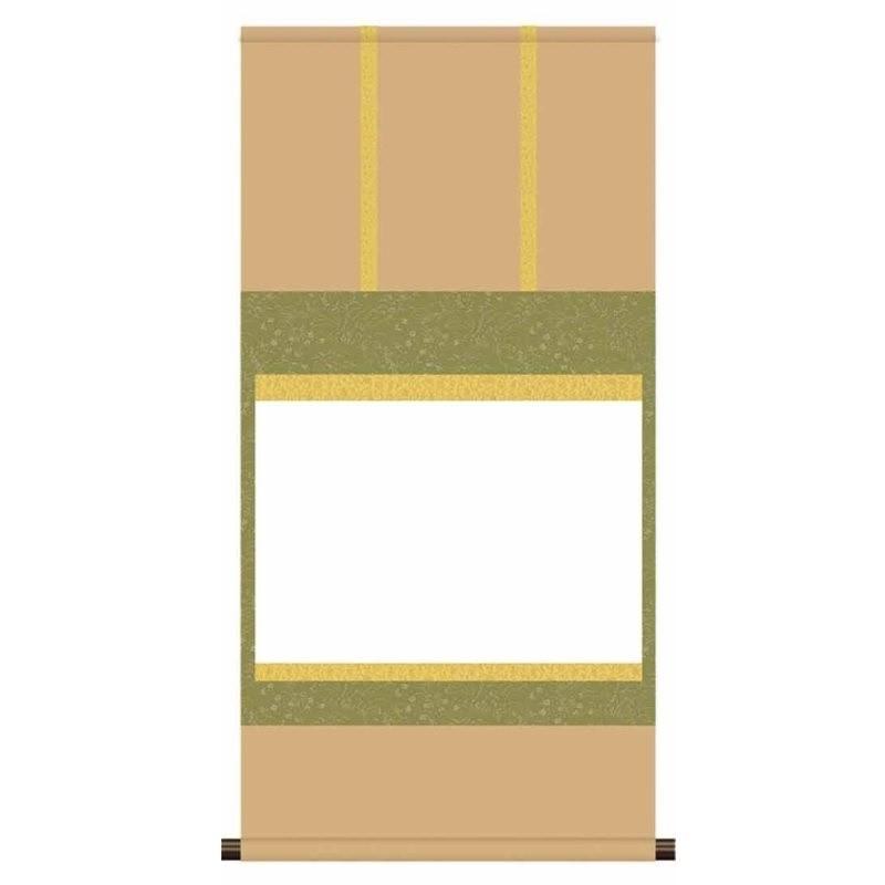 仕立上白抜掛軸 【趣味・習い事白抜掛軸】 [茶掛サイズ] [SI-759