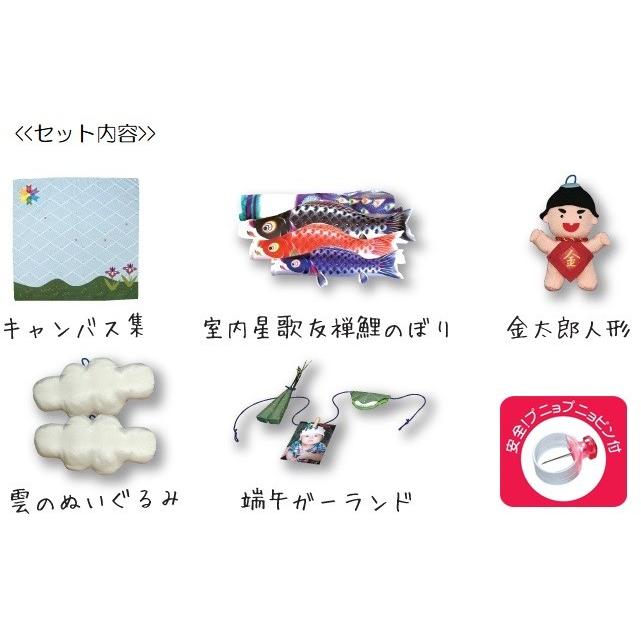 徳永 鯉のぼり 室内用 キャンバス鯉のぼり 集 つどい 80cm鯉3匹 星歌スパンコール_3