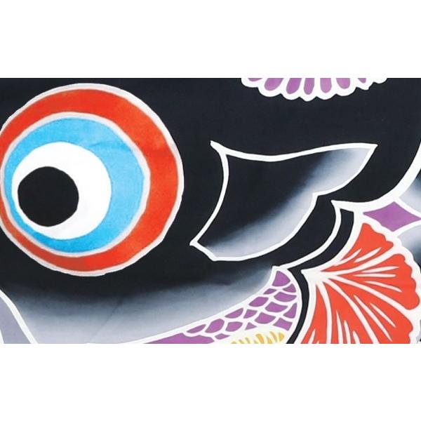 徳永 手描き友禅 鯉のぼり 庭園用 ガーデンセット 杭打込式 ポールフルセット 3m鯉3匹 春光 撥水加工 数量限定！ 北海道・沖縄・離島を除き送料無料