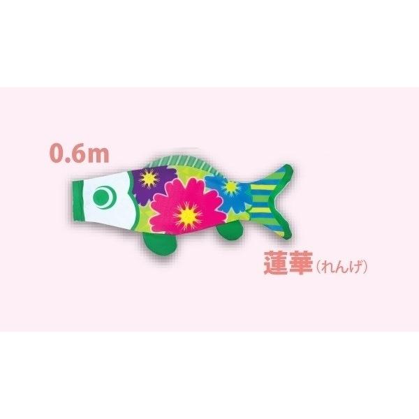 徳永 鯉のぼり おにわでこいのぼり にわデコ  1m鯉3匹  フラワー  撥水加工の画像