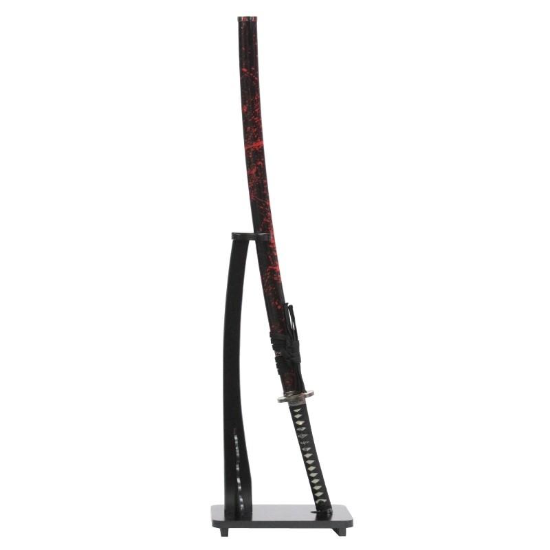 模造刀 幕末シリーズ 岡田 以蔵 掛け台・刀袋付 大刀 刃紋入り刀身 メッキ合金 neu035 日本刀 美術刀剣 おもちゃ 通販 代引き不可