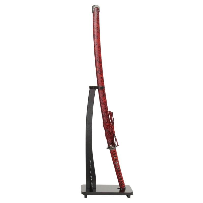 模造刀 戦国シリーズ 前田 慶次郎 利益 掛け台・刀袋付 大刀 刃紋入り刀身 メッキ合金 neu050 日本刀 美術刀剣 おもちゃ 通販 代引き不可