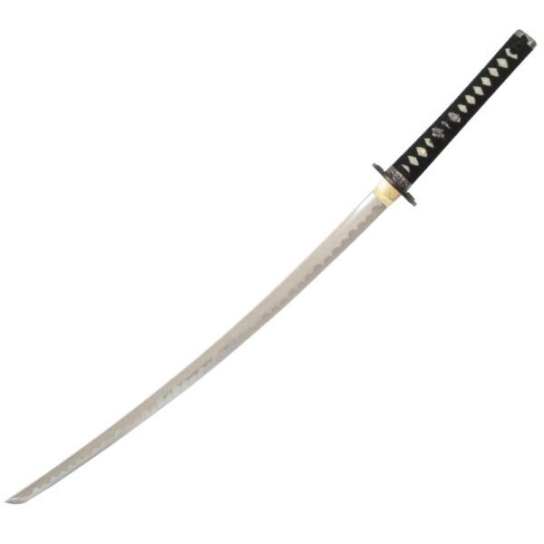 模造刀 石目シリーズ 金石目 大刀 刃紋入り刀身 メッキ合金 neu128l 日本刀 美術刀剣 おもちゃ 通販 代引き不可_1