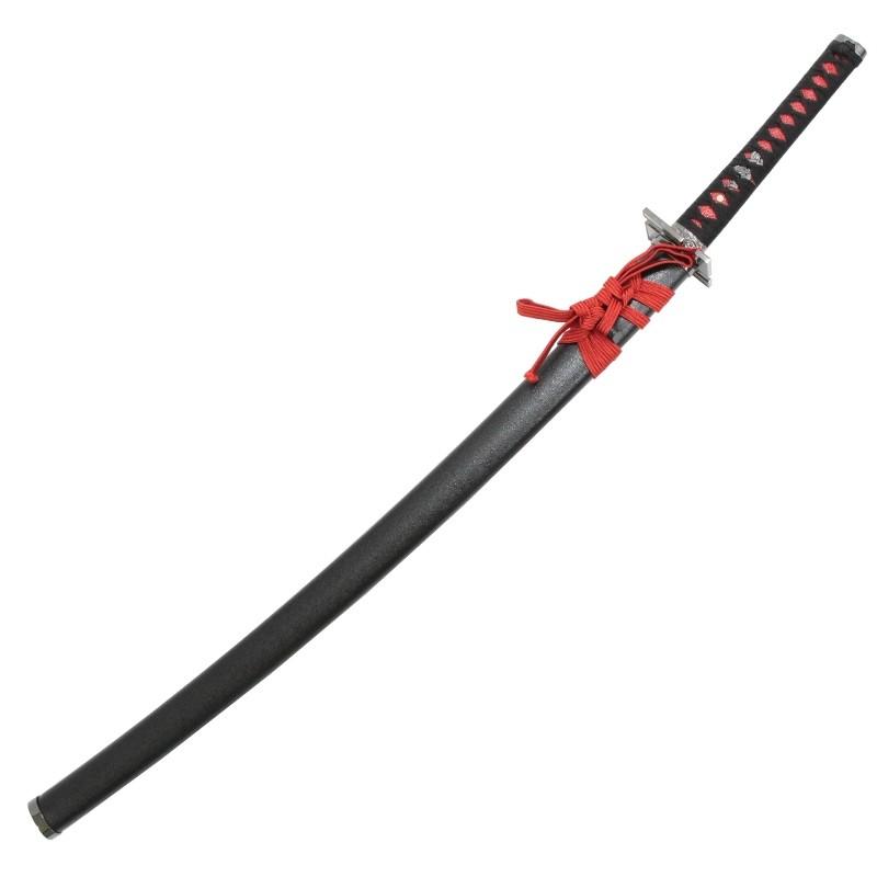 模造刀 美術刀 黒斬剣 大刀 刃紋入り刀身 メッキ合金 neu092 日本刀 美術刀剣 おもちゃ 通販 代引き不可