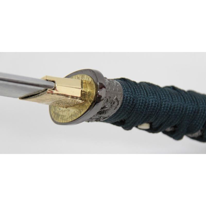 模造刀 戦国シリーズ 姫鶴 一文字 紫 上杉家宝刀 小刀 刃紋入り刀身