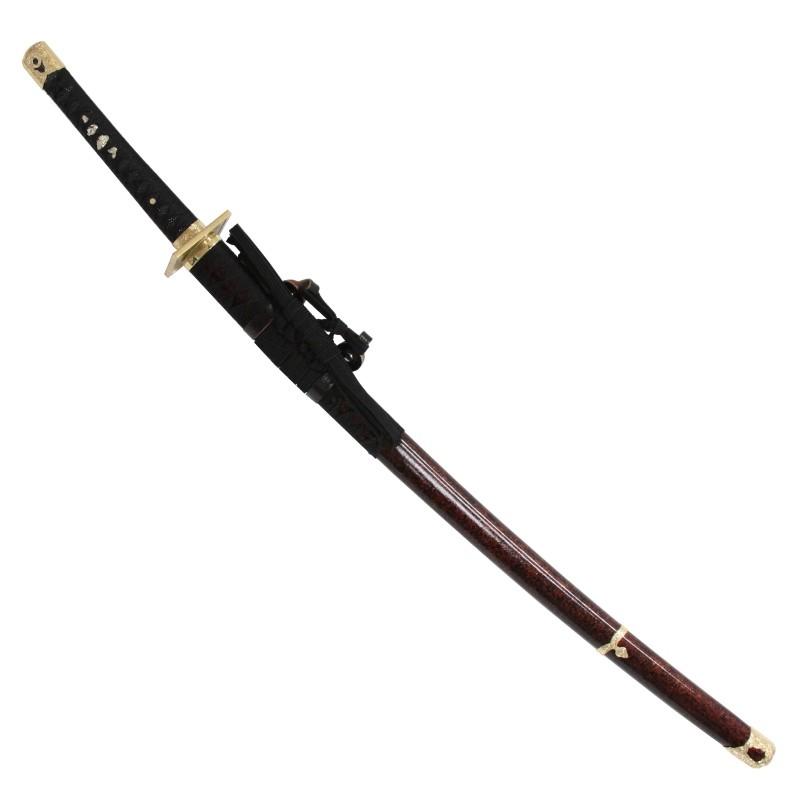 模造刀 戦国シリーズ 本多 忠勝 太刀 徳川四天王 大刀 刃紋入り刀身 メッキ合金 neu133 日本刀 美術刀剣 おもちゃ 通販 代引き不可